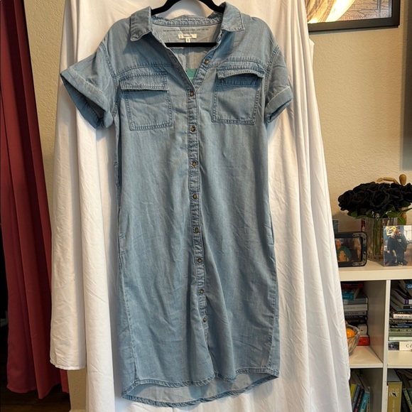 Maurices Denim Button-Down Shirt Dress - NWT - Picture 2 of 11